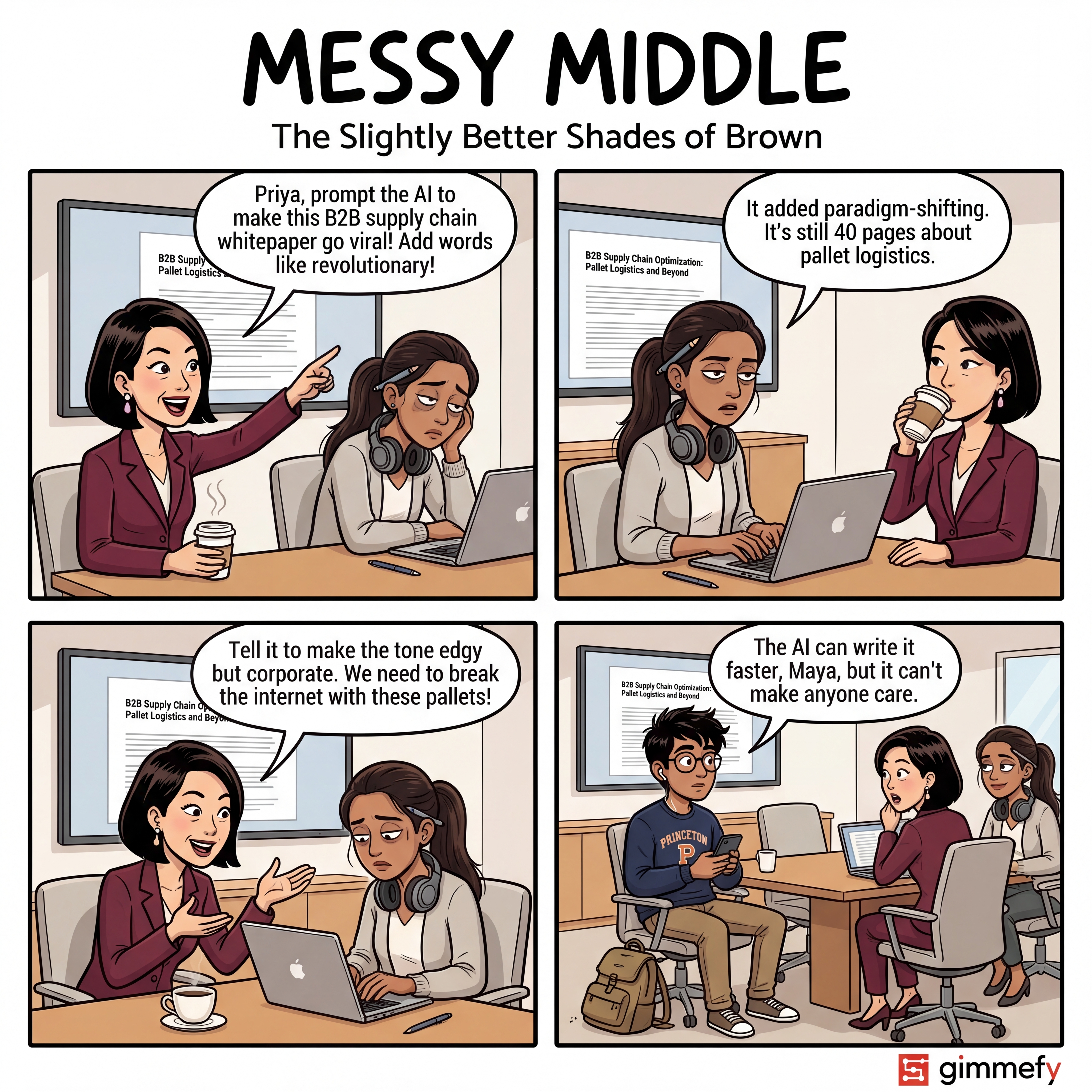 Messy Middle Comic #006: Slightly Better Shades of Brown