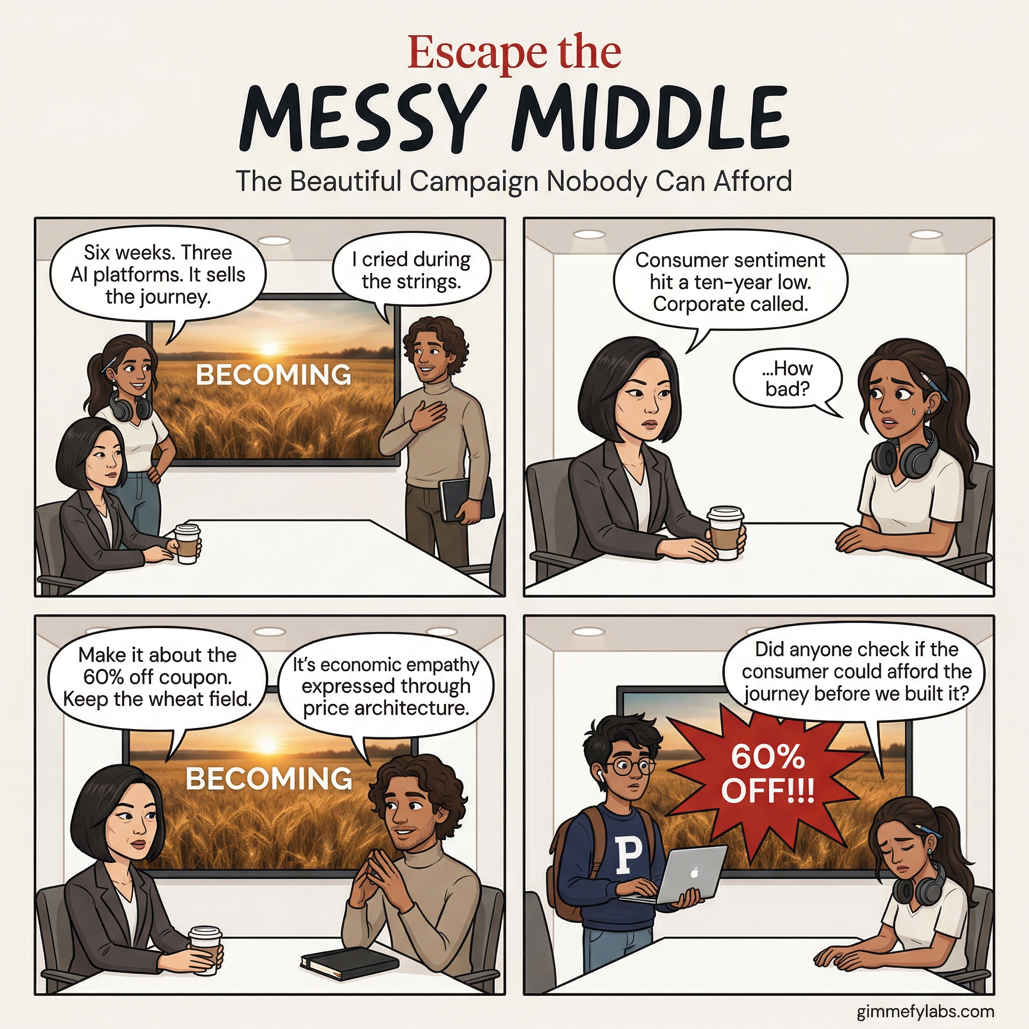 Messy Middle Comic: The Broke Consumer Pivot