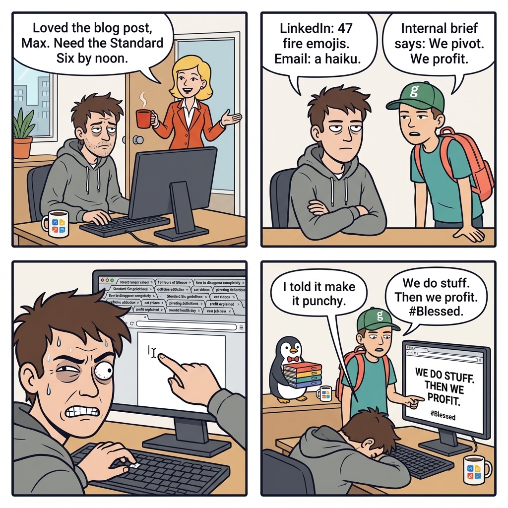 Messy Middle Comic #033: The Standard Six - gimmefy