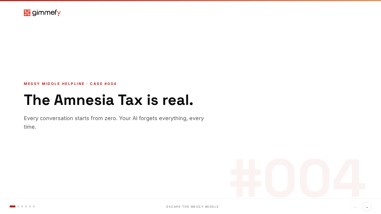 Walkthrough GIF for Messy Middle Helpline — Case #004: The Persistent Memory