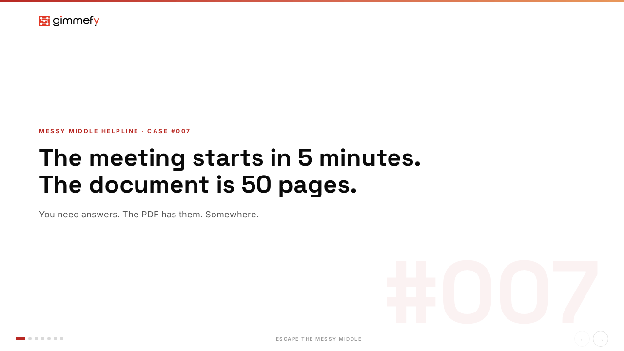 Walkthrough GIF for Messy Middle Helpline — Case #007: The Document X-Ray