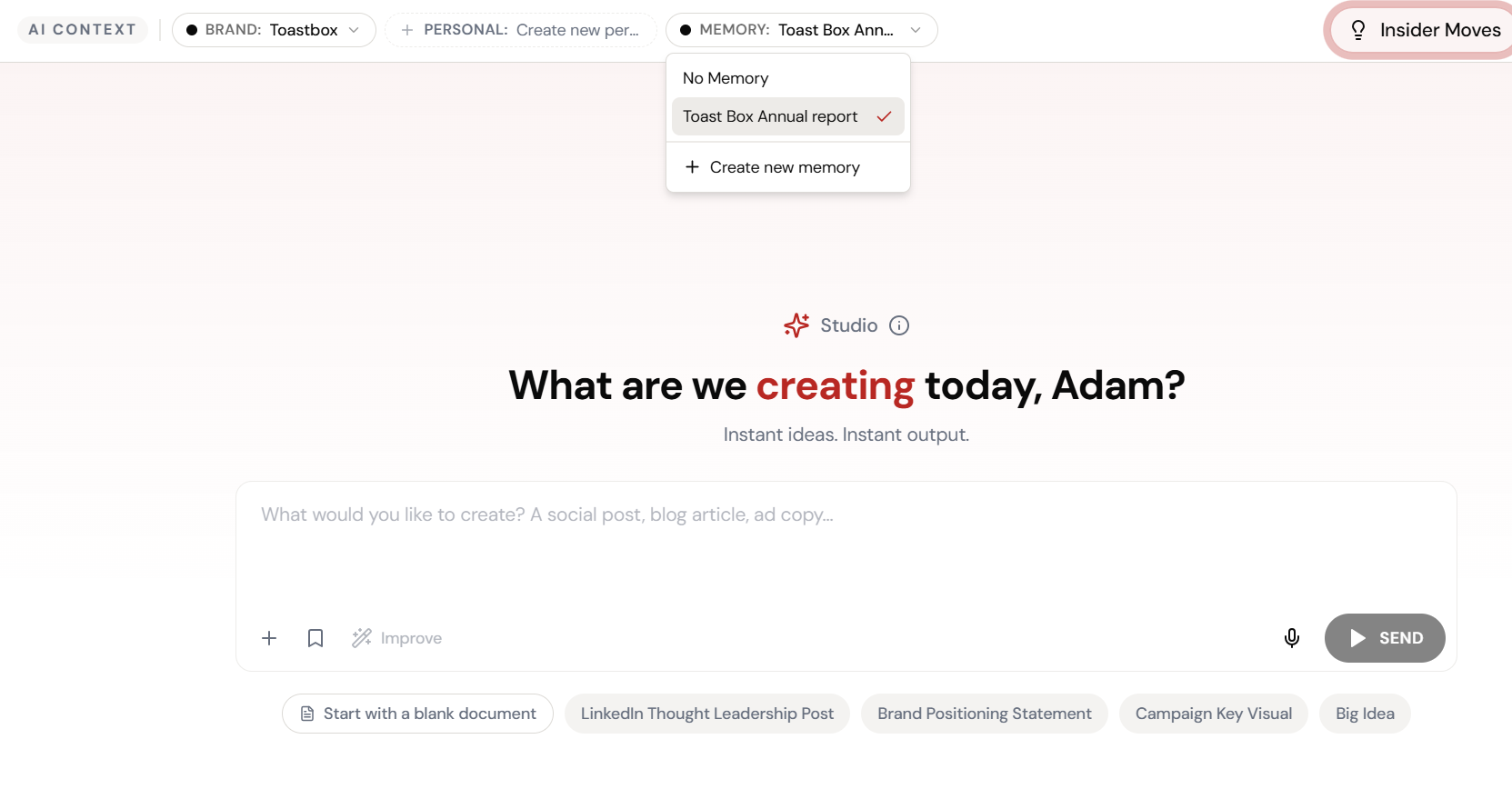 Step 2: Add Market Intelligence