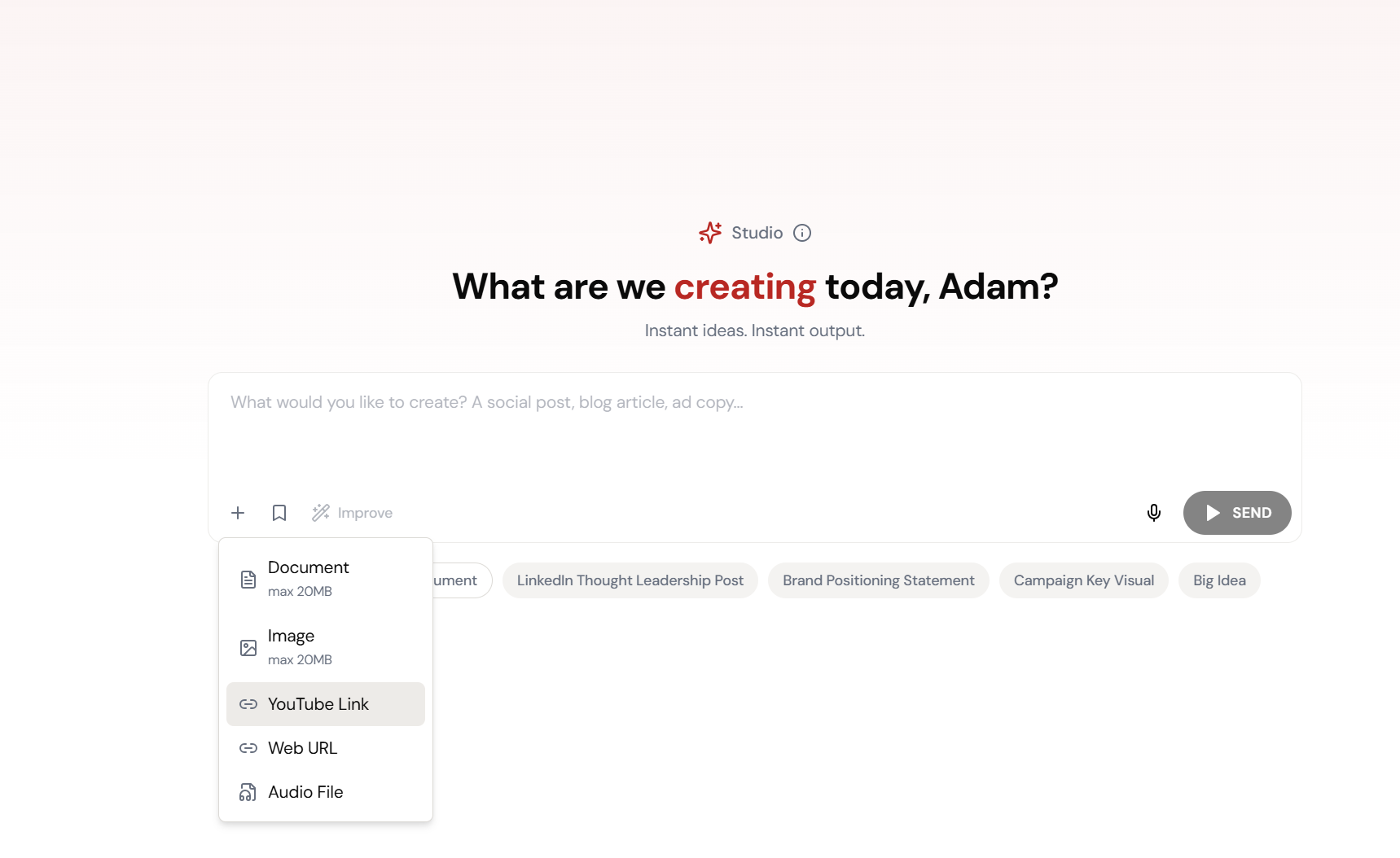 Step 2: Paste a YouTube URL