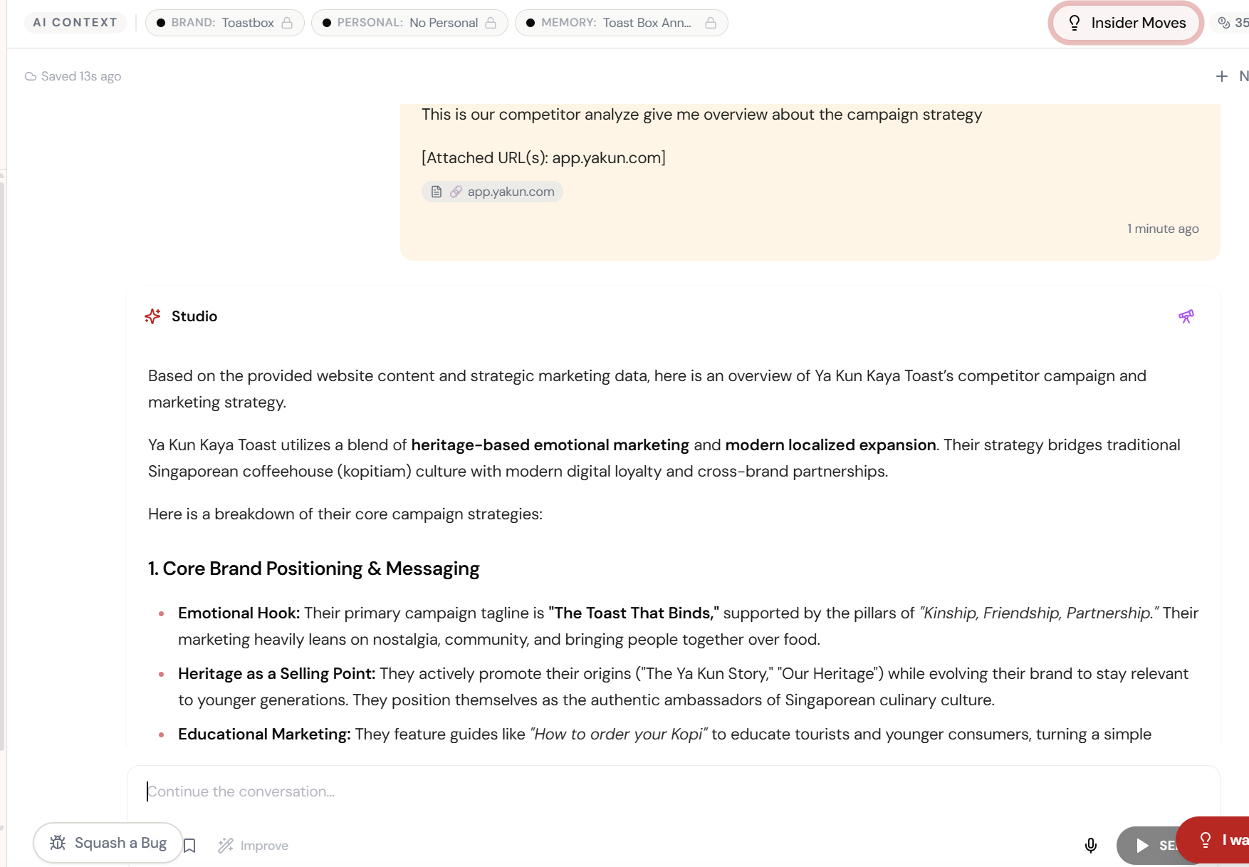 Step 6: Export Competitive Brief