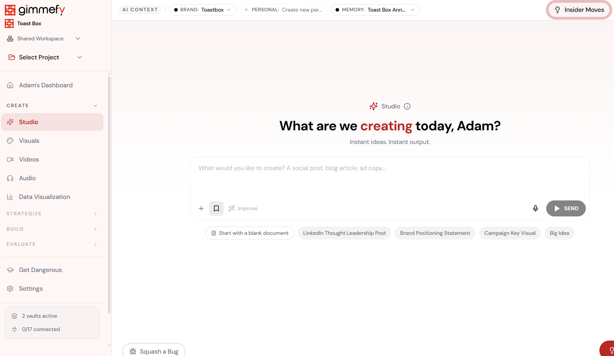 Step 1: Open Prompt Library