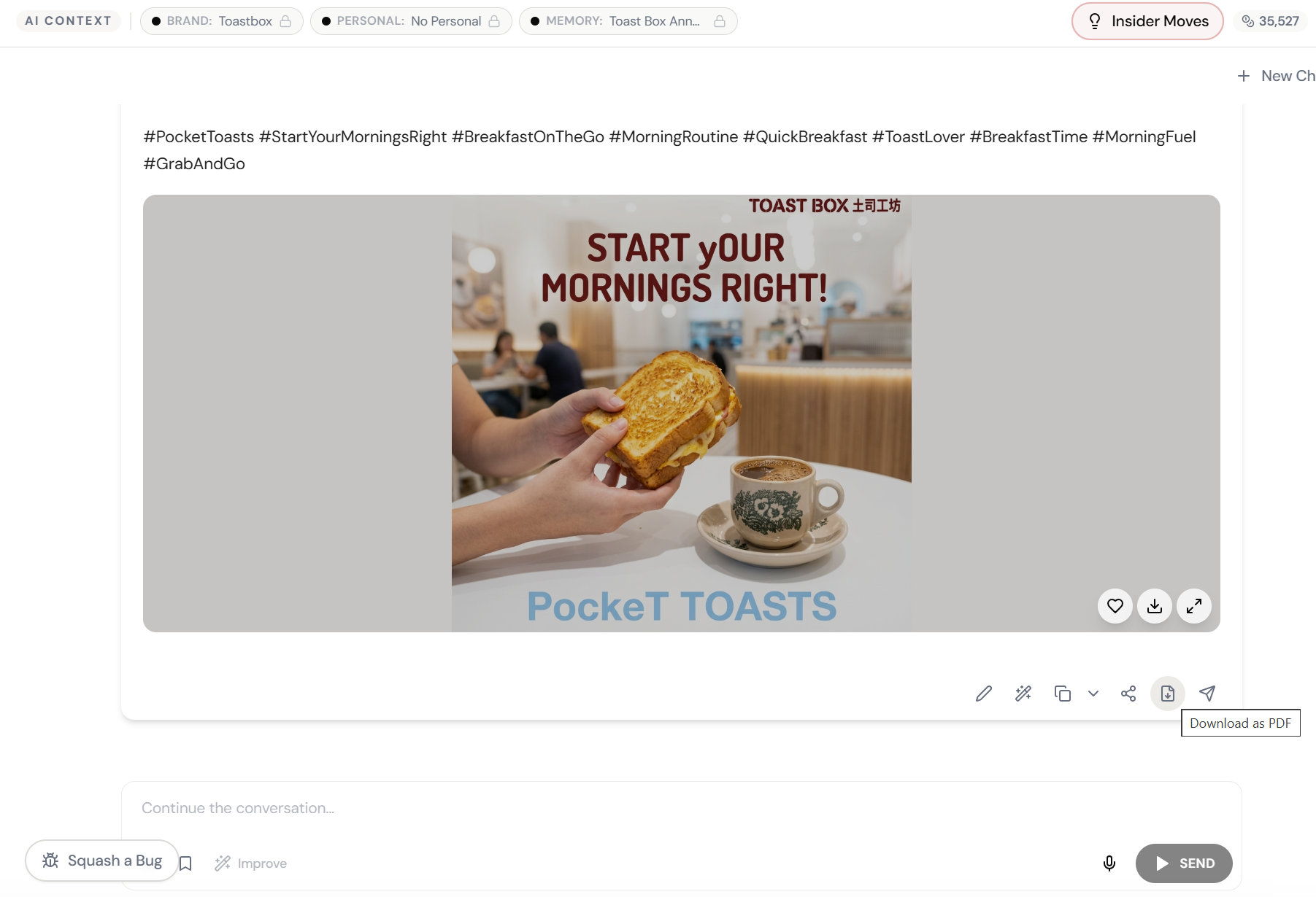 Step 2: Click Export as PDF