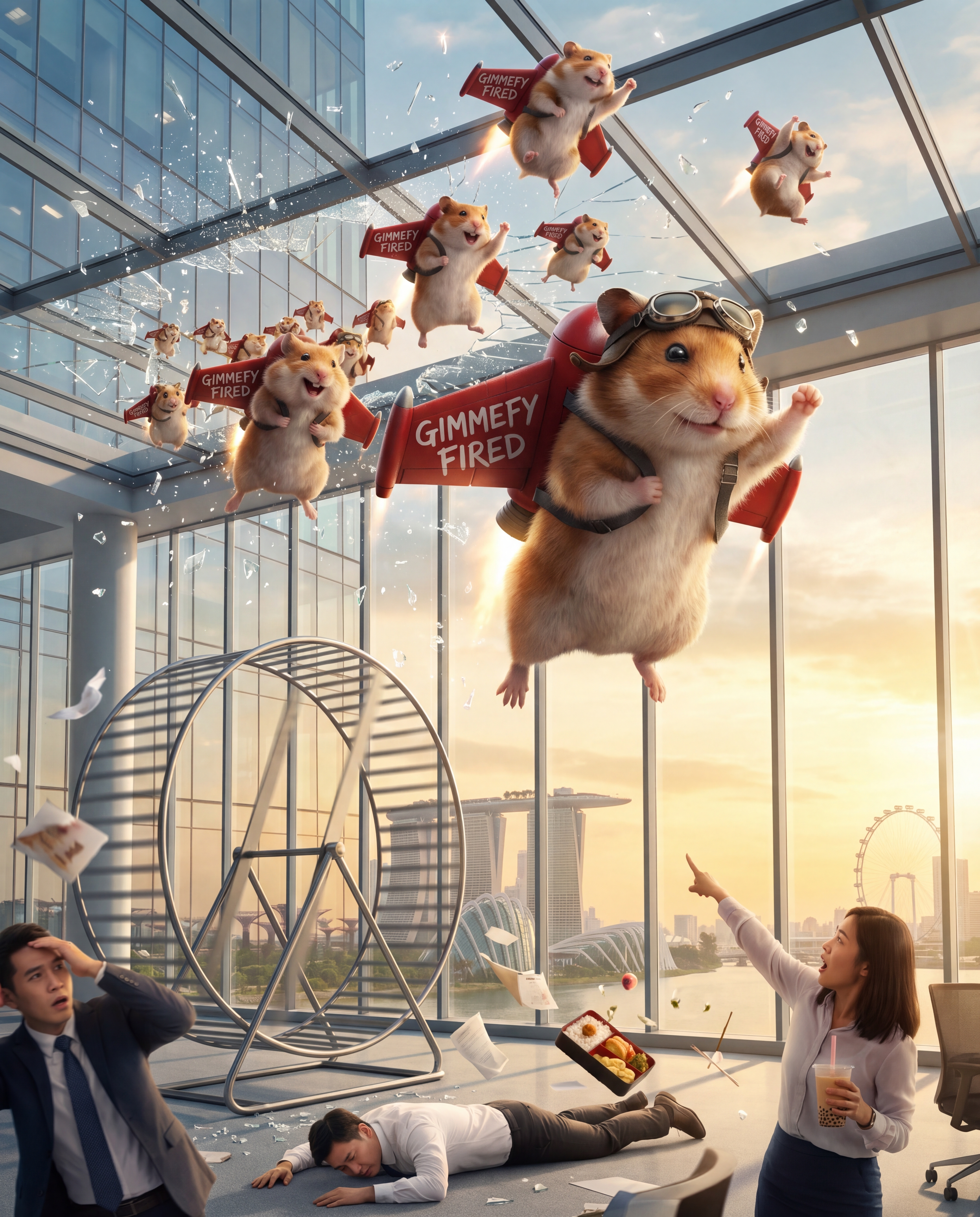 Hamsters escaping together — unlimited users, no per-seat pricing
