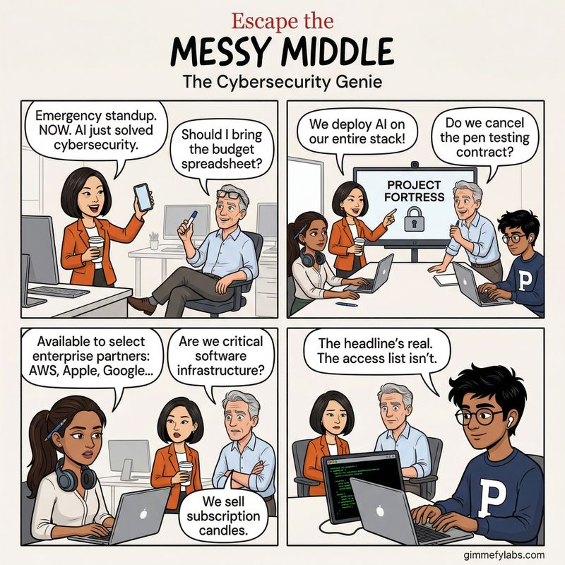 Messy Middle Comic: The Cybersecurity Genie