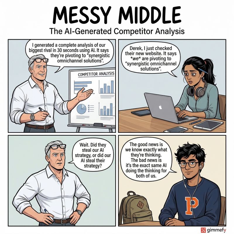 Messy Middle #009: The AI-Generated Competitor Analysis