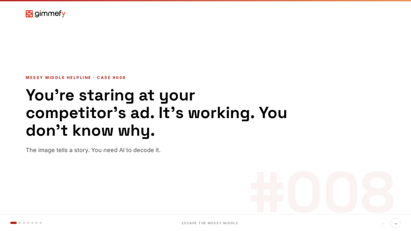 Messy Middle Helpline — Case #008: The Visual Detective